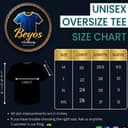 Oversized T‑Shirt - Dragon and Samurai Warrior Silhouette gallery view